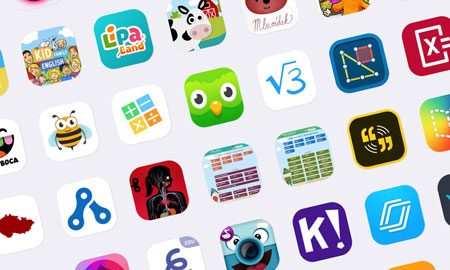 aplikace pro iPad pro výuku pro různé předměty a volný čas